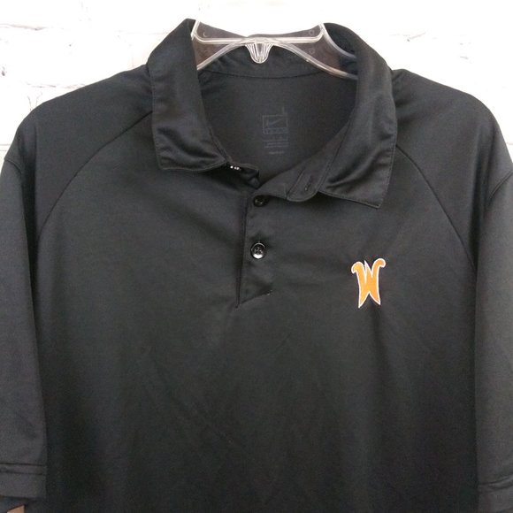 Nike Dry Fit Men Black Polo Shirt Size L - Picture 3 of 8